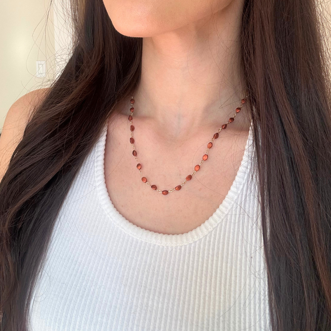 Matte Copper Necklace