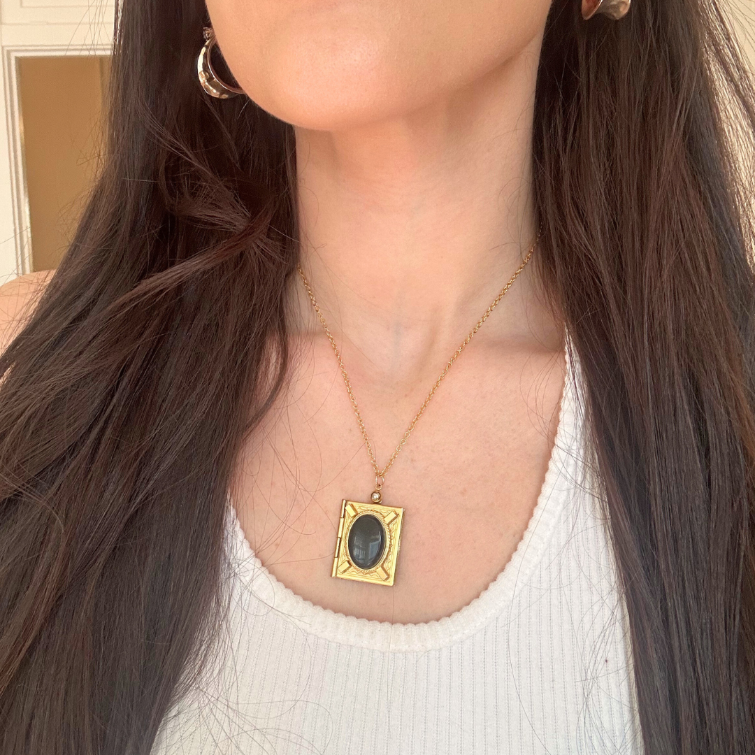 Square Locket Necklace